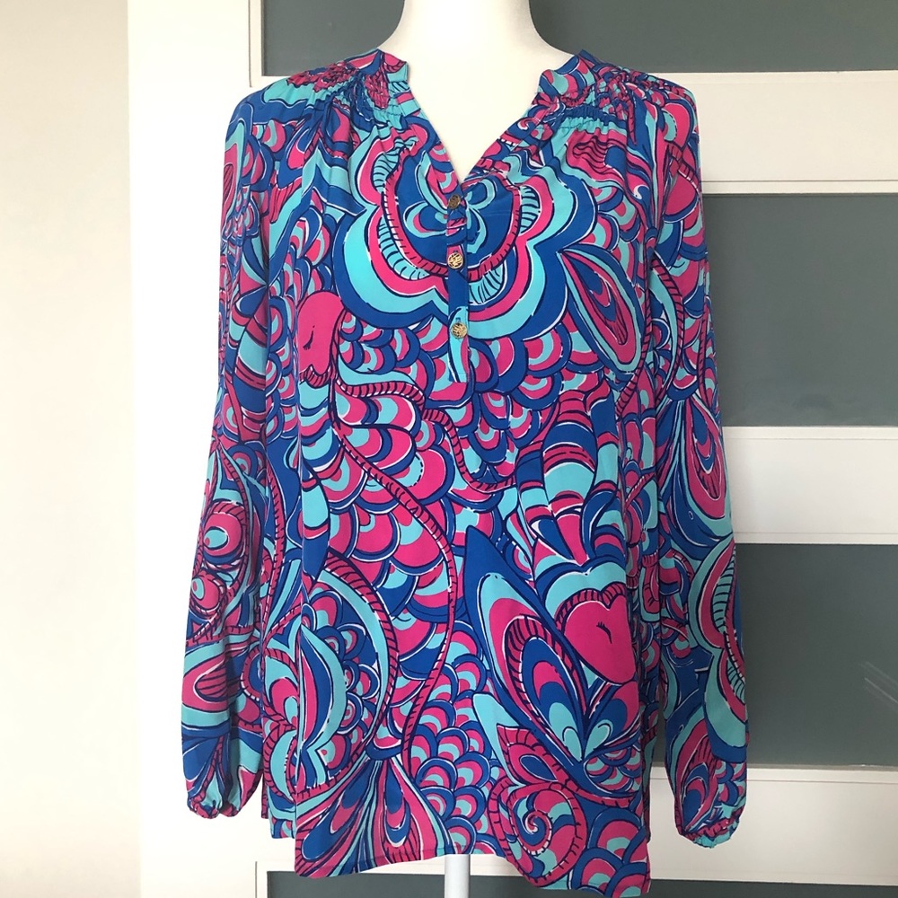 Lily Pulitzer Silk Elsa Top